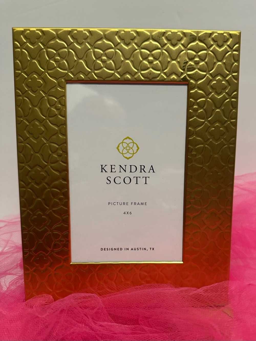 Kendra Scott Metallic Gold Embossed Frame
